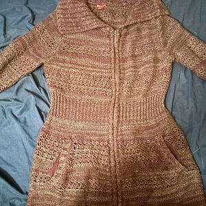 Merona Purple and Grey Knitted Sweater